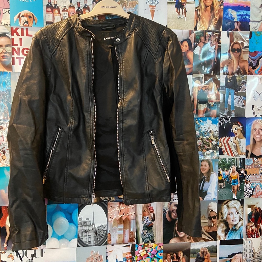 Express Black Leather Jacket